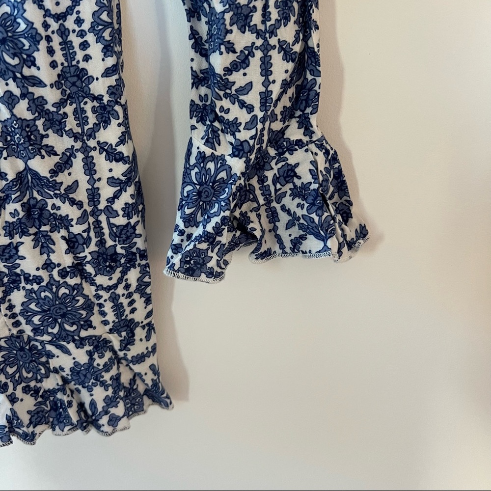 In The Style Long Sleeve Ruffle Mini Dress - Picture 5 of 8